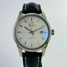 Load image into Gallery viewer, BREITLING TRANSOCEAN DATE AUTOMATIC SILVER DIAL