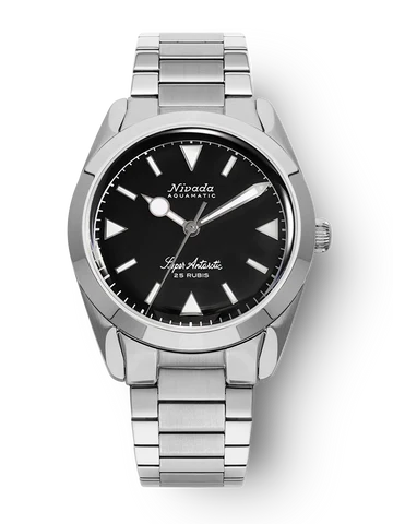 SUPER ANTARCTIC WHITE LUM WITH STEEL BRACELET