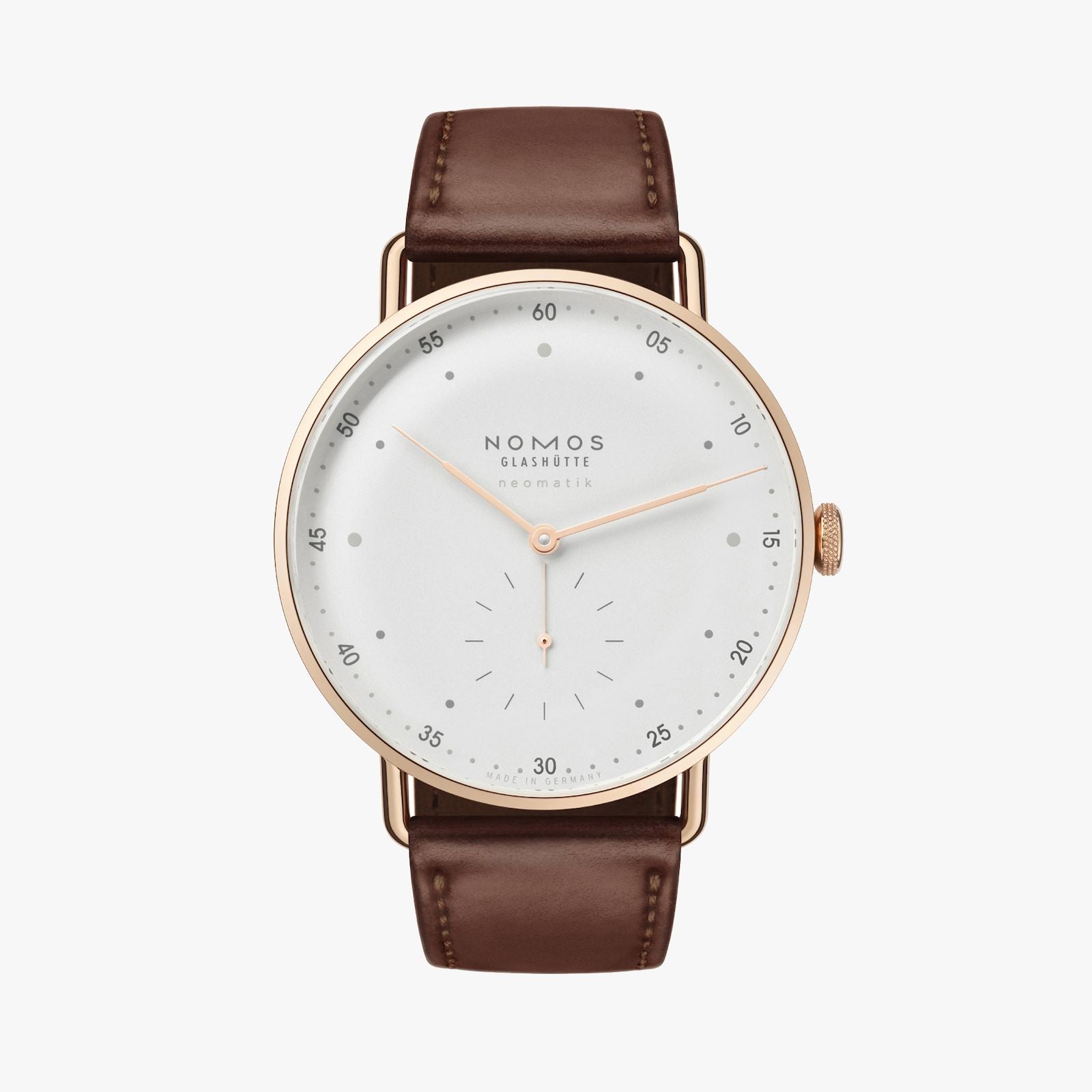METRO NEOMATIK ROSE GOLD 39 WHITE SILVER 1180 Chatel La Passion