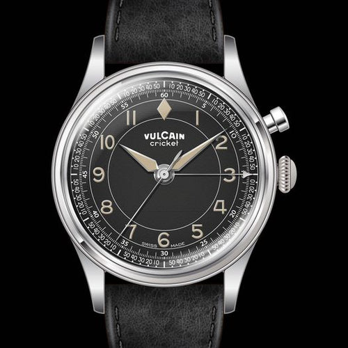 COMING SOON! VULCAIN CRICKET CLASSIC 36MM BLACK & KHAKI